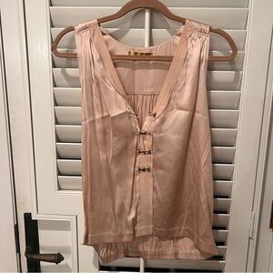 Ramy Brook pale pink silk top